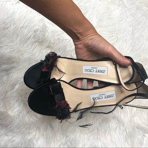 Jimmy Choo - Vivien 85 - Black Satin Satin Heels